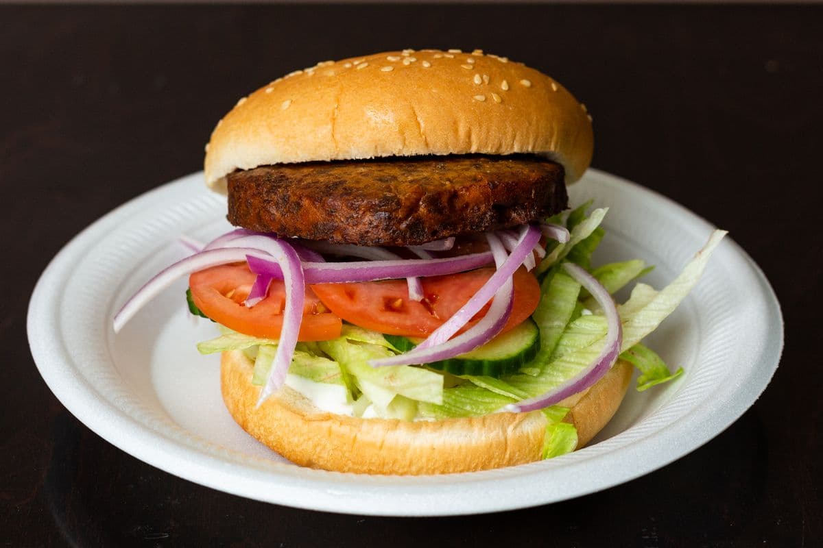 Mean Burger with fries