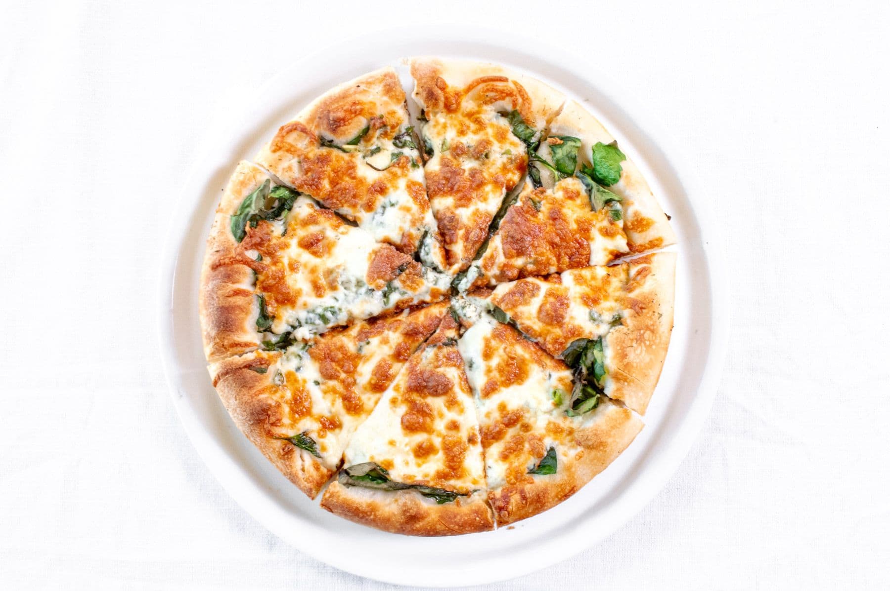 10" Spinach and Feta Pizza