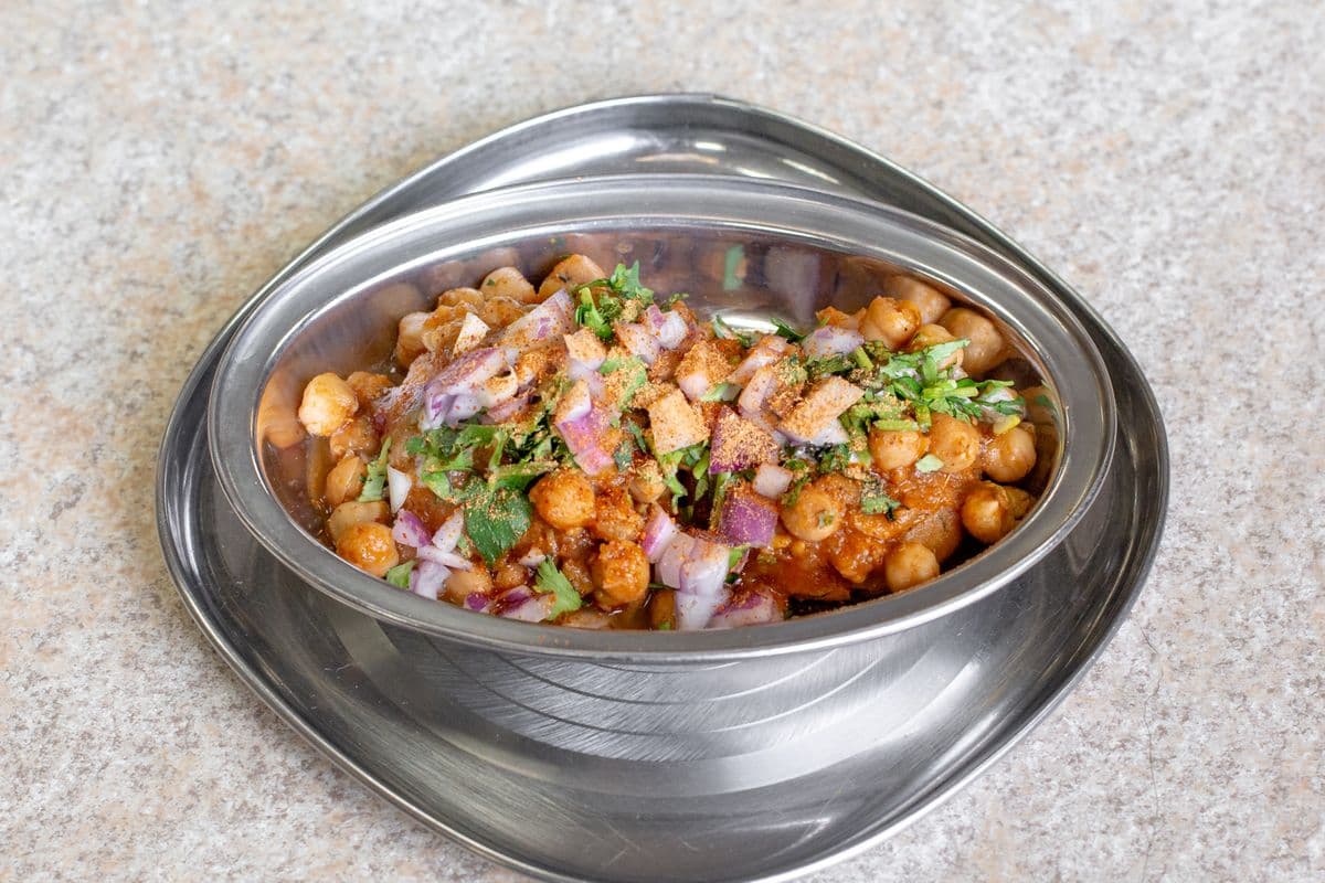 Aloo Tikki with Chana