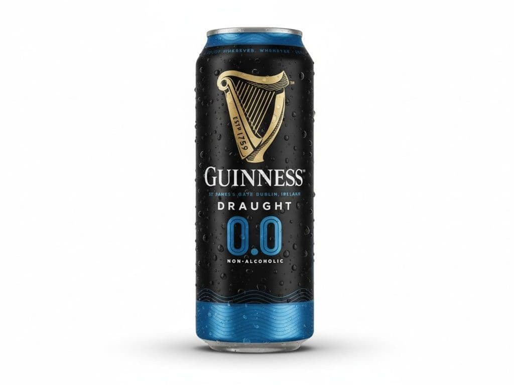 Guinness - 0.0 Draught, Individual 440ml beer can (0.0% ABV)