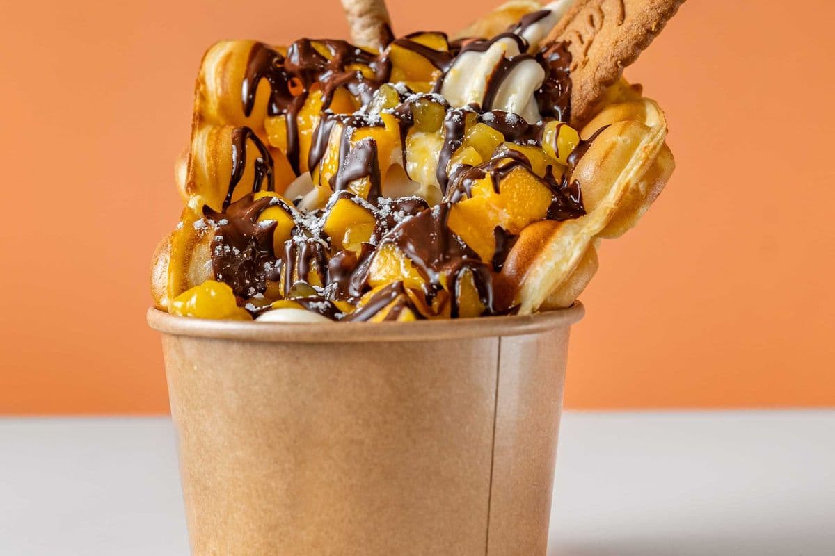 Gaufre mangue / Mango Waffle
