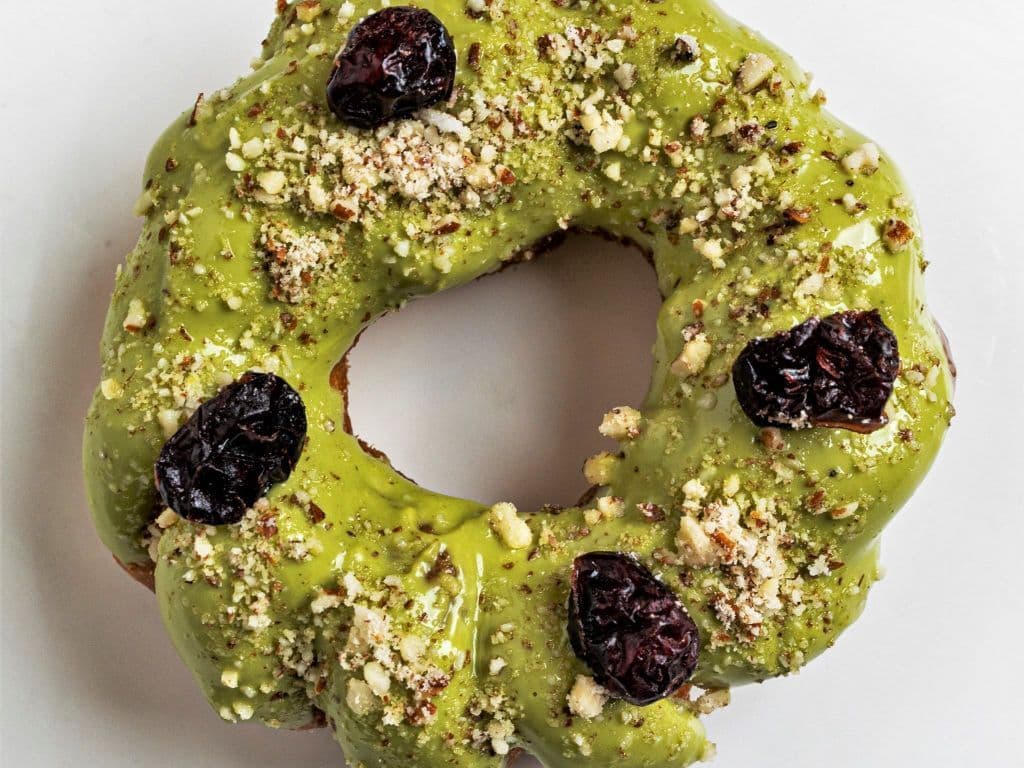 Matcha churro donut
