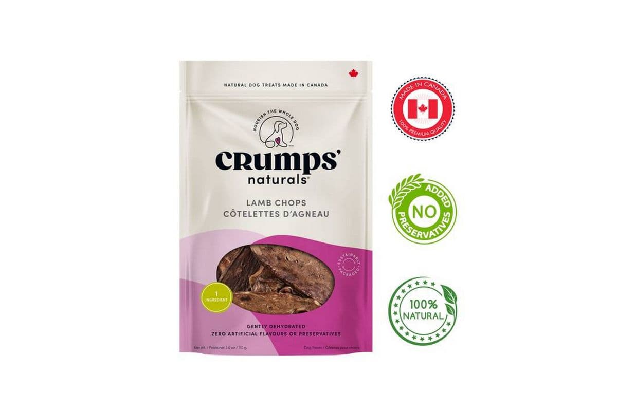 Crumps' Natural - Dehydrated Lamb Chop Dog Treats - 110 Grams