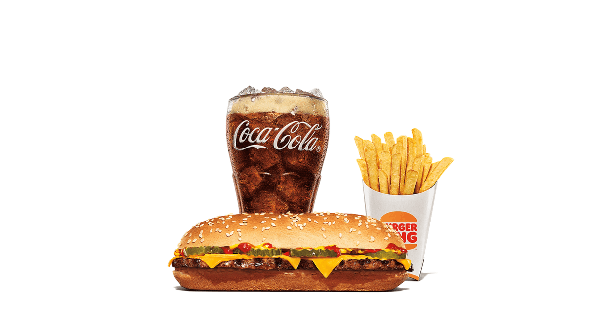 Extra Long Cheeseburger Medium Combo