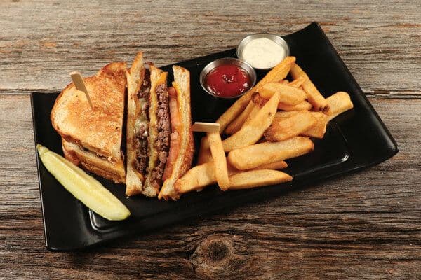 Grilled Cheese & Bacon Burger