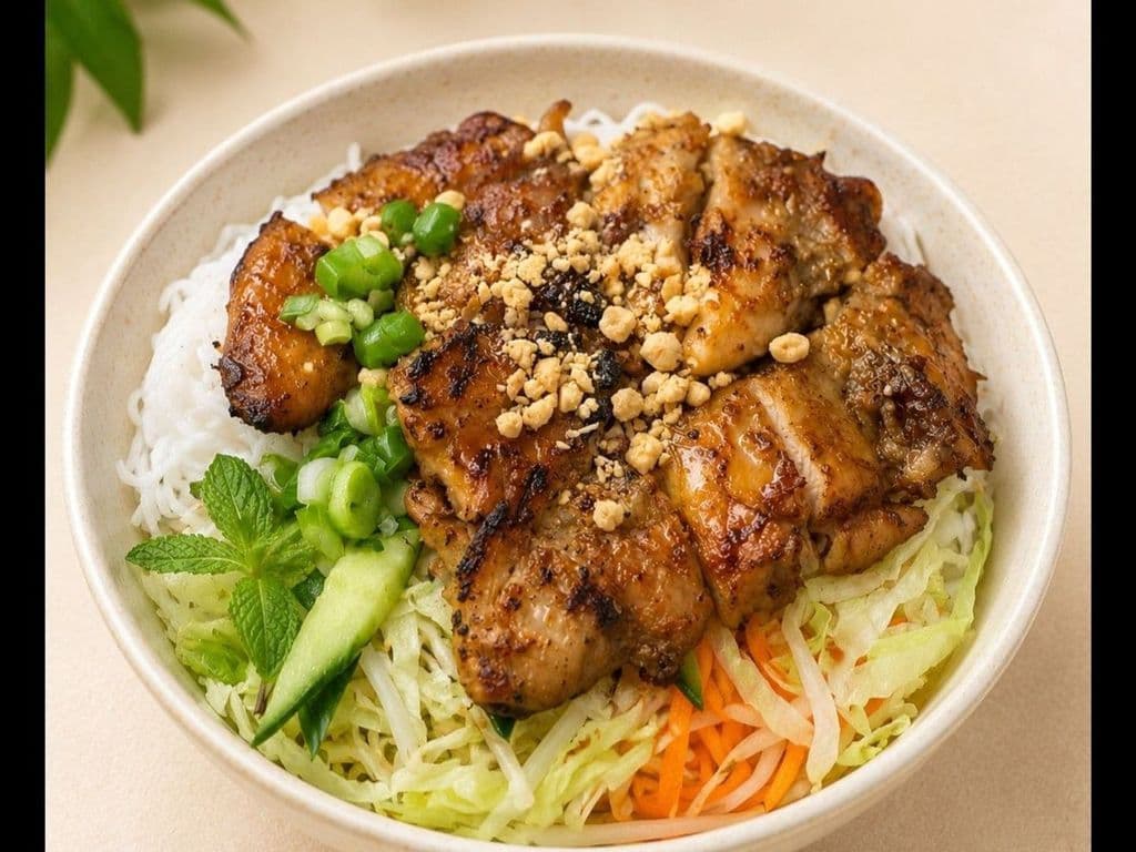 421. Grilled Chicken on Vermicelli