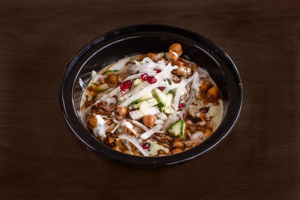 Aloo Tikki Chaat with Chana (1 Plate)