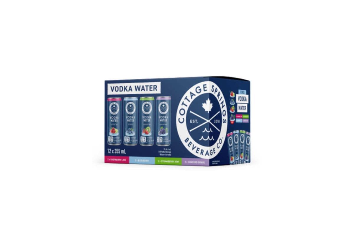 Cottage Springs Vodka Water (12 Pack) (1 x 12x355ML)