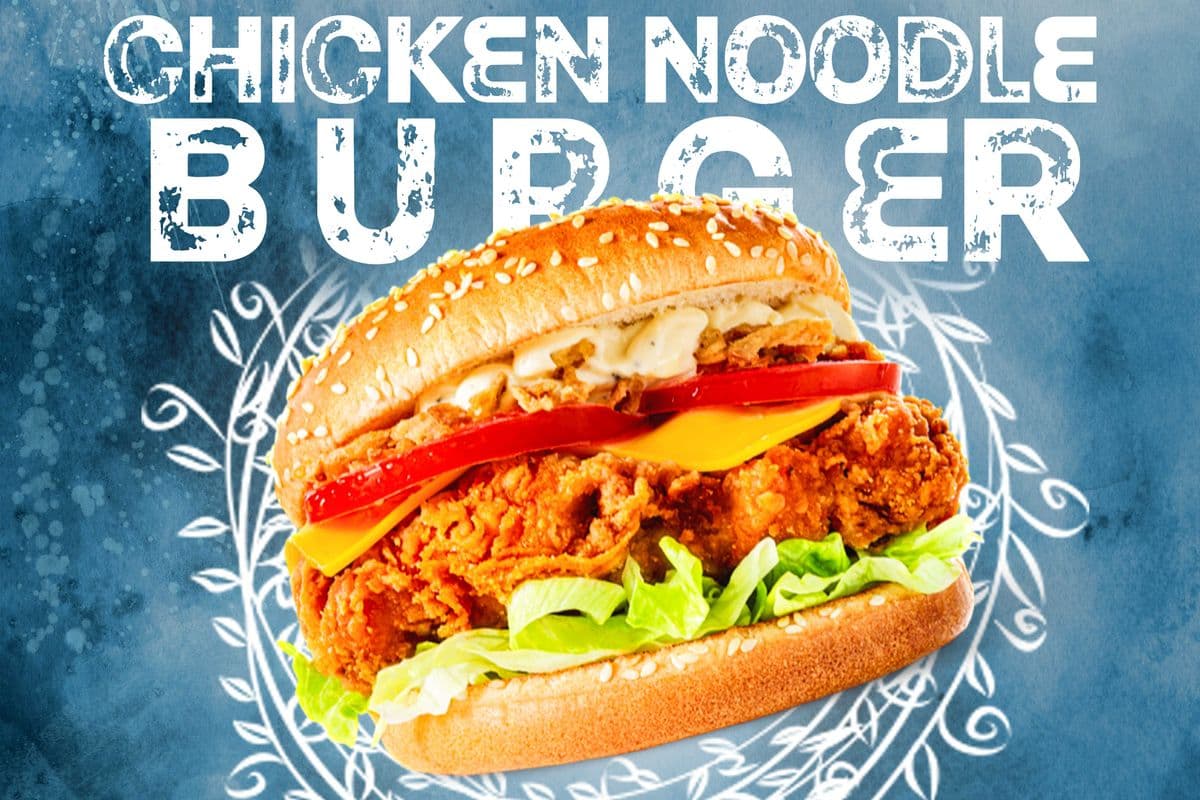 Chicken Noodles Burger