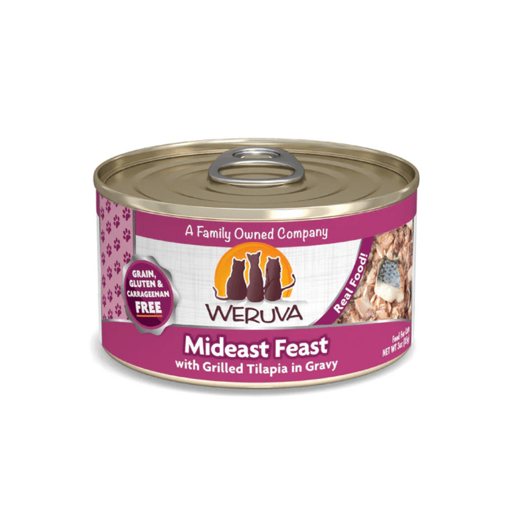 Weruva Wet Cat Food - Weruva Classic Cat Mideast Feast with Grilled Tilapia in Gravy Canned (3 oz)