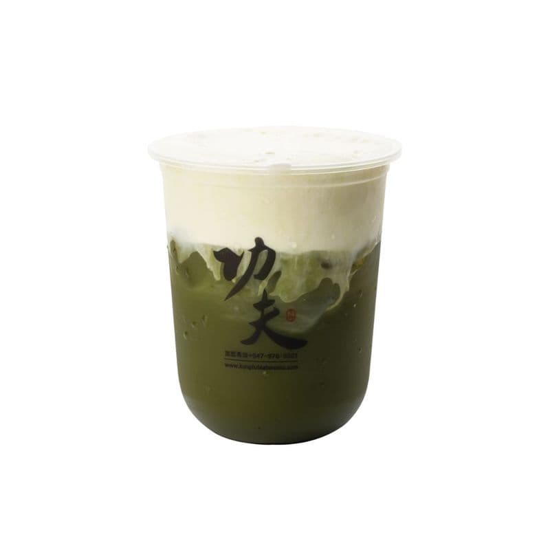 Cheese Milk Foam with Matcha