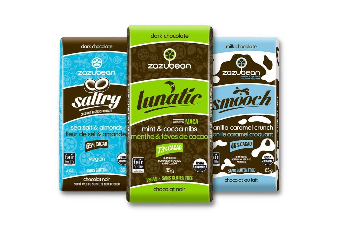 Zazubean Chocolate Bars (85 g)