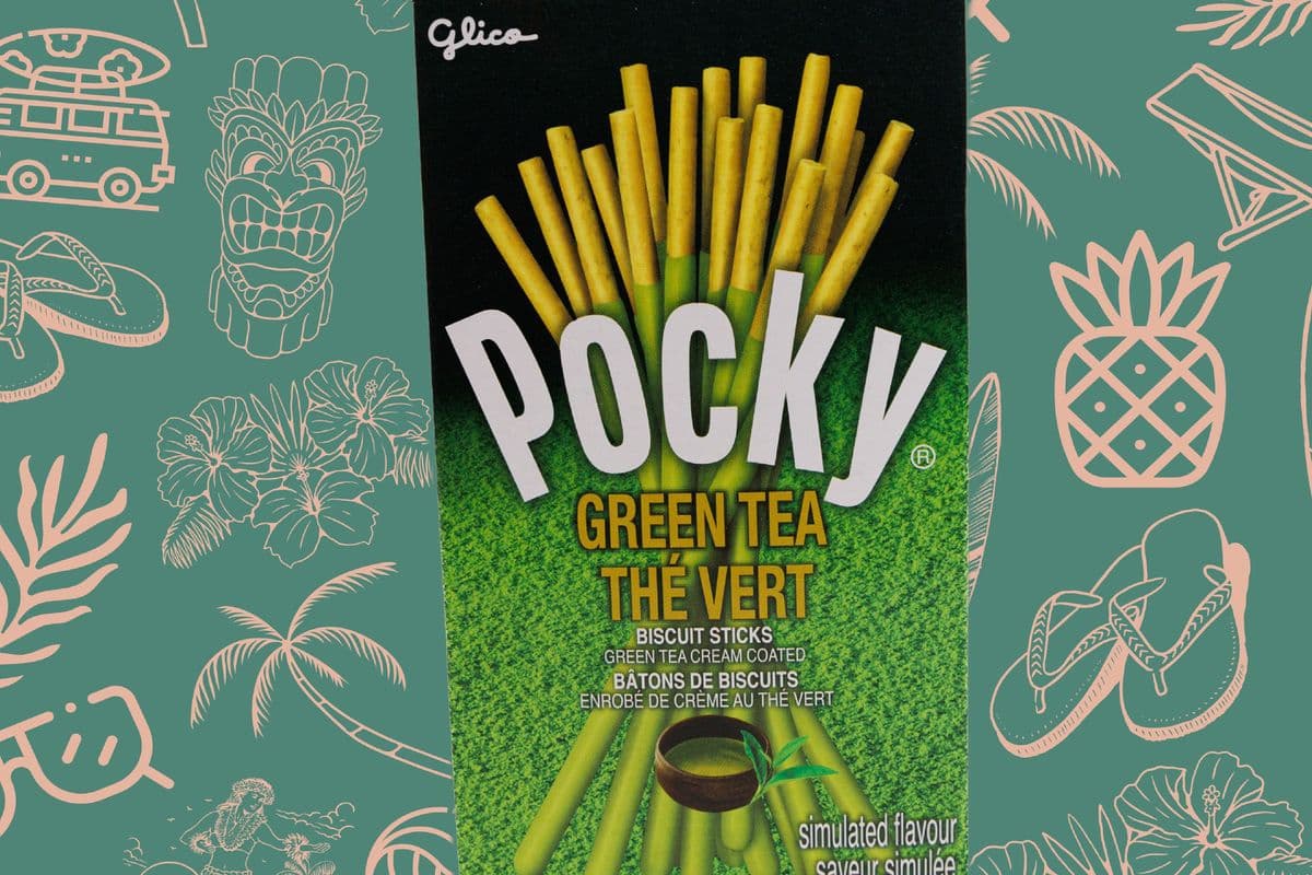 Pocky snacks green tea