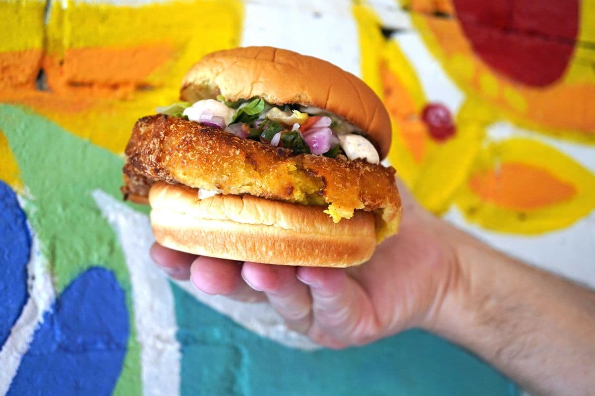 Potikki Burger Combo (Vegetarian)