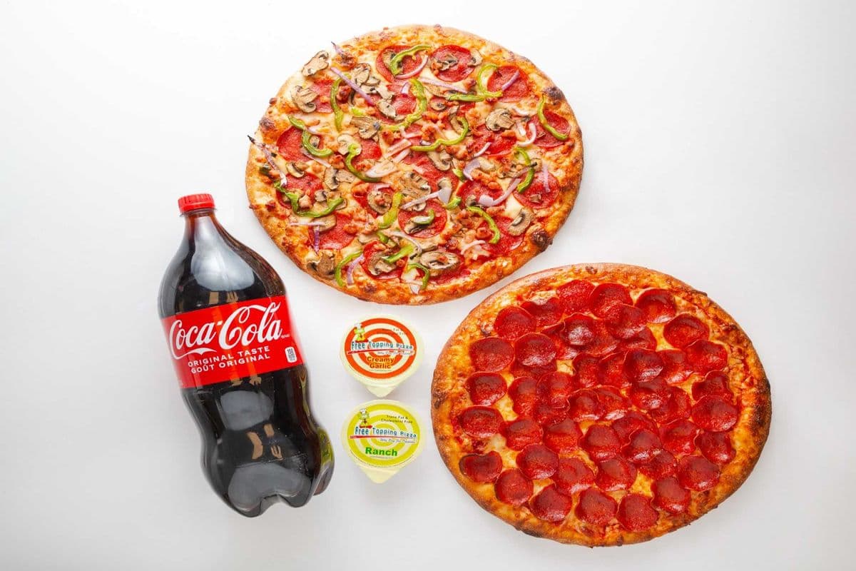 Free Topping Favorite (Two Large Pizzas)