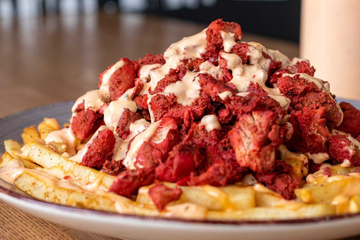 Tandoori Chicken Over Fries