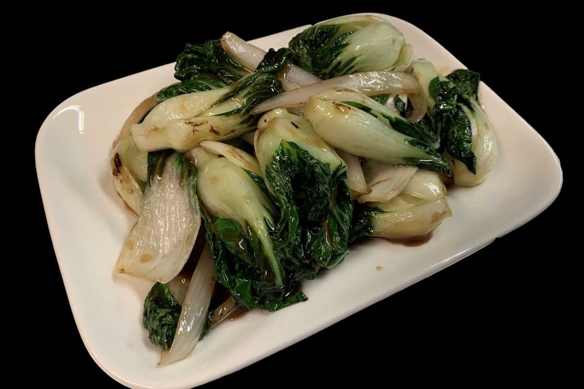 14. Fried Baby Bok Choy