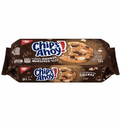 Chips ahoy chunks triple chocolate (251g)