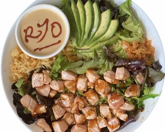 Grilled Salmon Poke Bowl