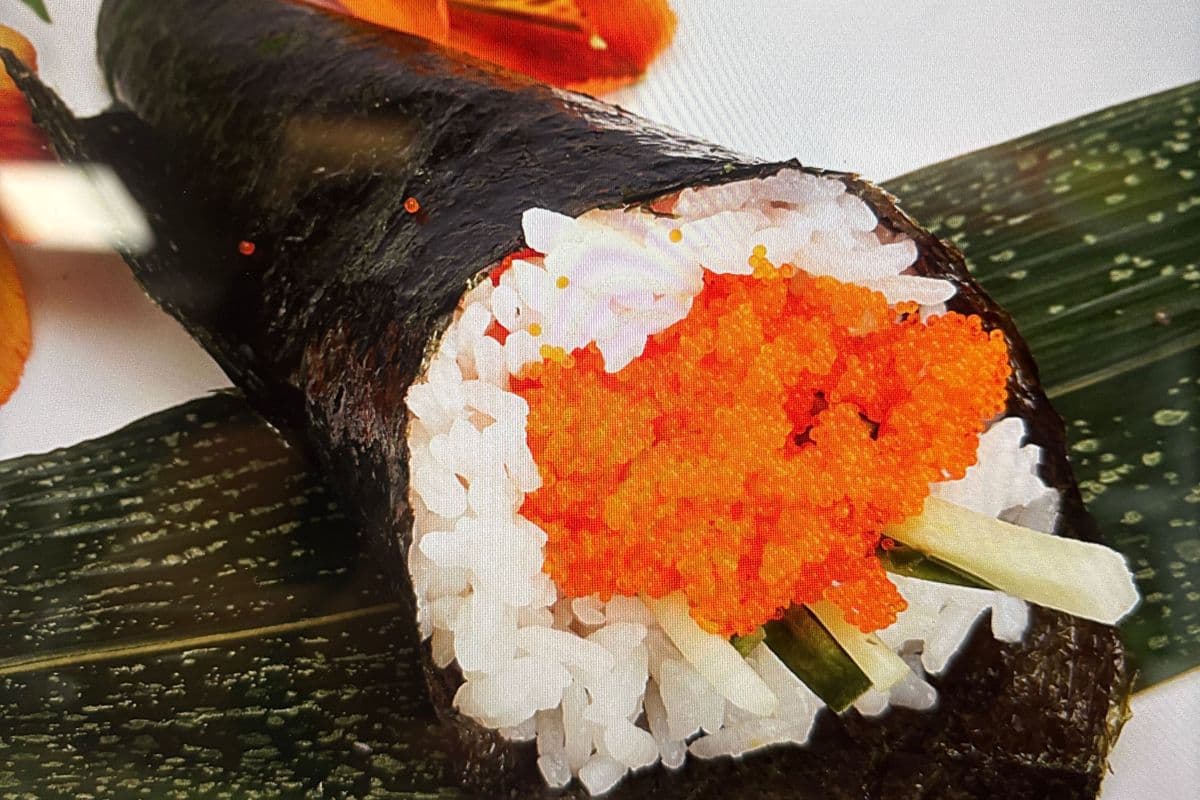 Flying Fish Roe Hand Roll