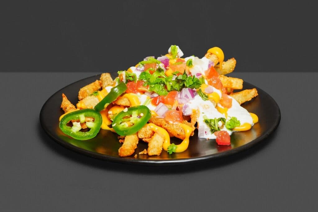 Taco (2 pcs) and Small Chee-Zee Loaded Fries