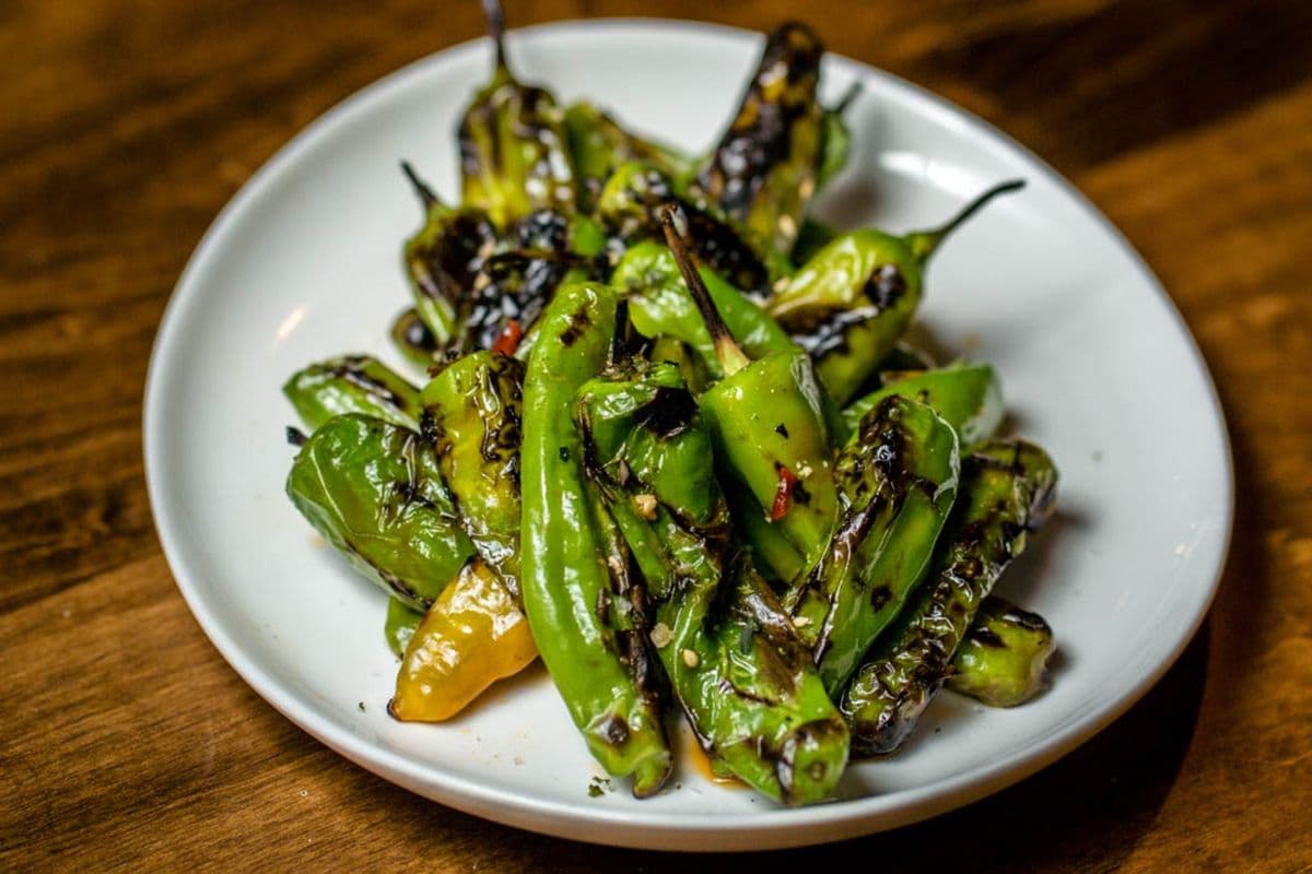 Charred Shishito Peppers
