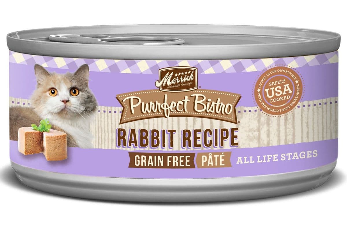 Merrick Purrfect Bistro Grain-Free Rabbit Pate Canned Cat Food (5.5 oz)
