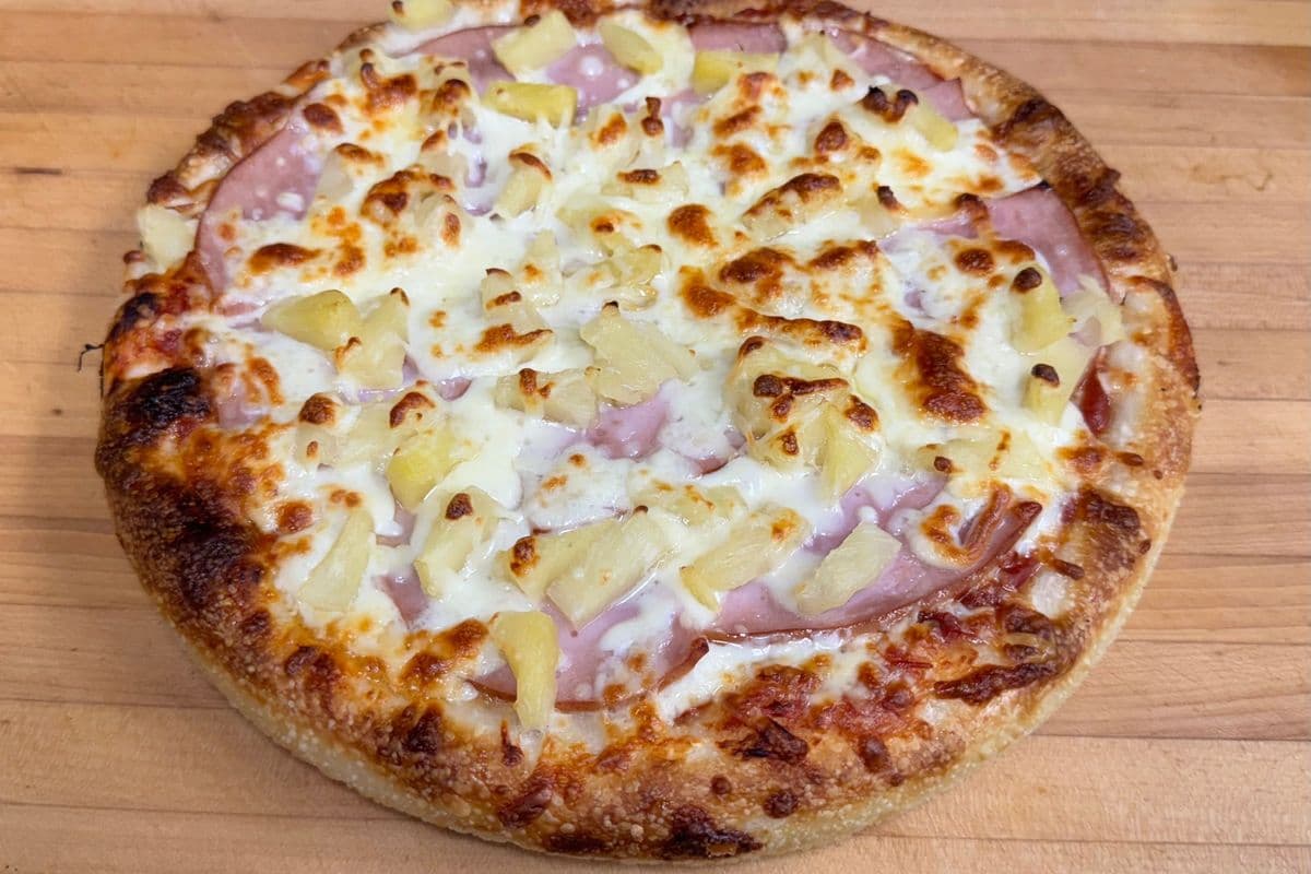 1. 10” Medium Ham and Pineapple Pizza