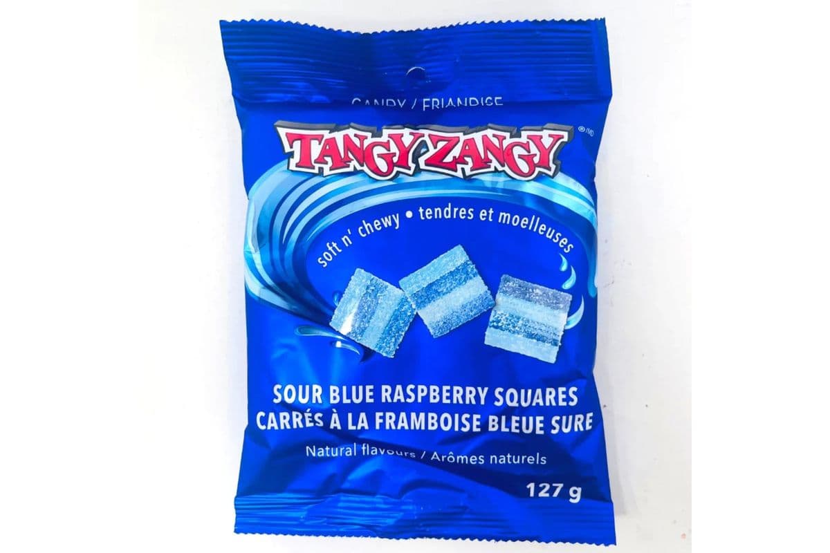 Tangy Zangy Blue Raspberry Sour Squares (127 g)