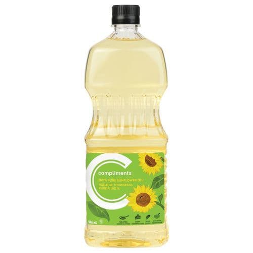 Compliments 100% Pure Sunflower Oil 946 ml