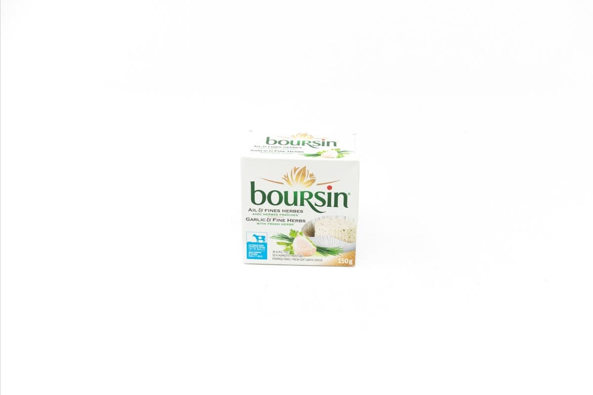 Boursin Fresh Soft White Cheese - Garlic and Fine Herbs(150 g)