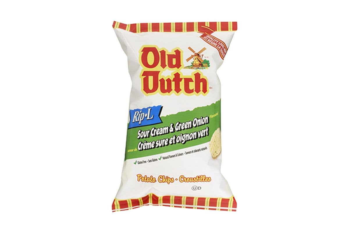 Old Dutch Rip L Sour Cream and Onion Bag (180 g)