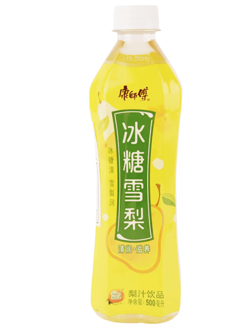 Master Kong Rock Sugar Pear Drink 500ml / 康師傅 冰糖雪梨 500ml
