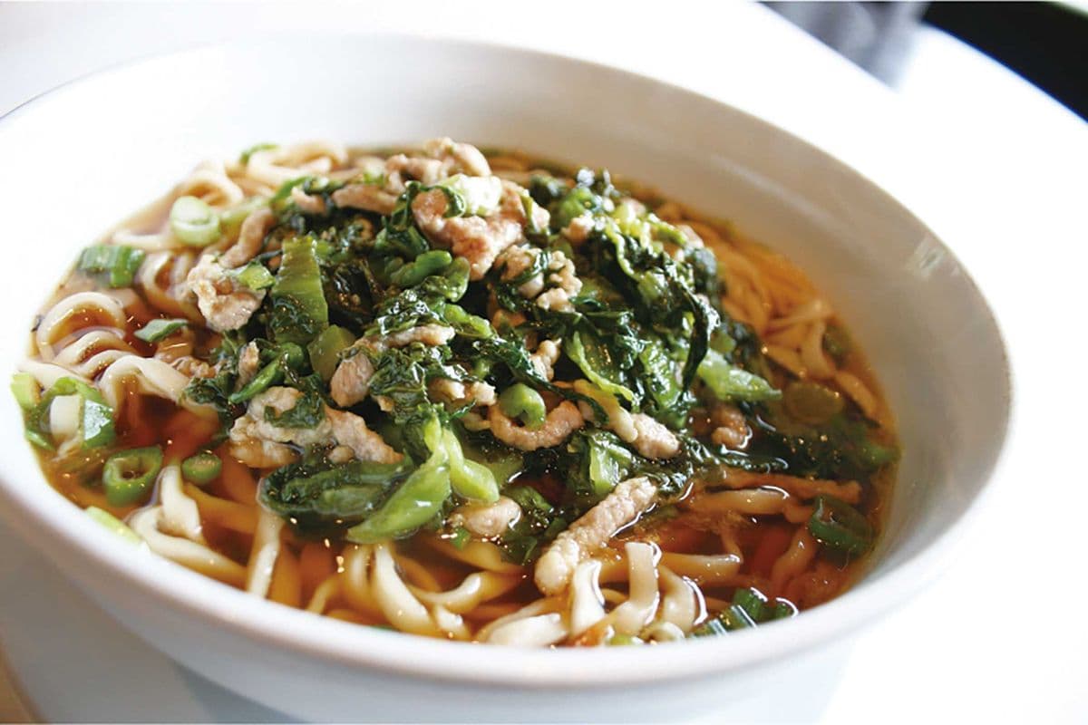Noodles Soup with Salted Vegetables and Pork 雪菜肉絲湯麵