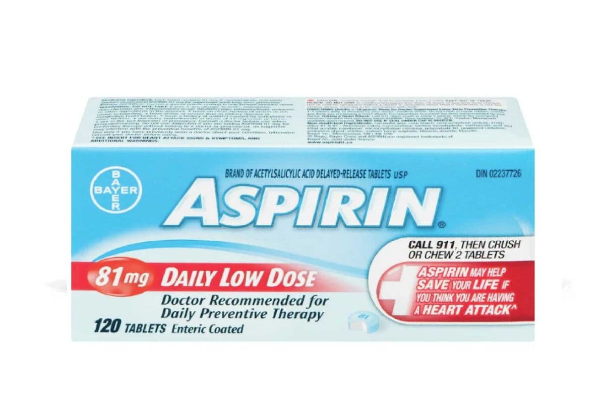 ASPIRIN 81MG TABLET ENTERIC COATED 180 PACK (180 TABLETS)