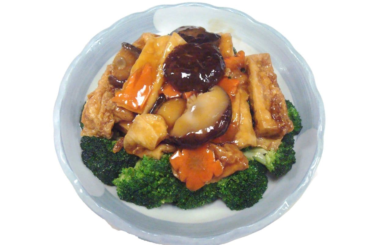 154. Braised Bean Curd with Vegetable 紅燒豆腐
