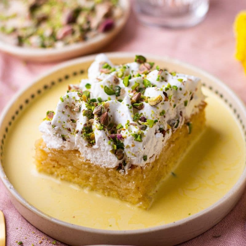 Rus Malai Tres Leches Cake