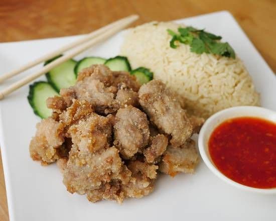 29. Salty Chicken Nuggets with Yellow Chicken Rice Combo