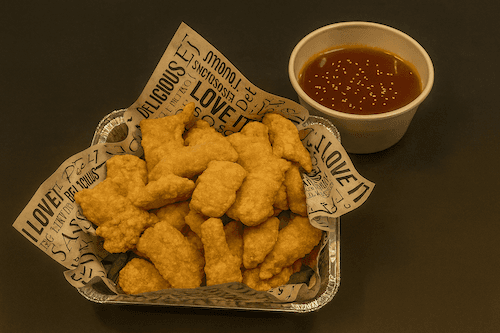 Platter Deep Fried Sliced Basa w/Sweet and Sour Sauce / 歡樂餐 糖醋龍利魚塊