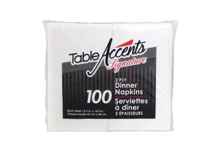 Dinner Napkins 2 Ply 100pc (100 Pack)