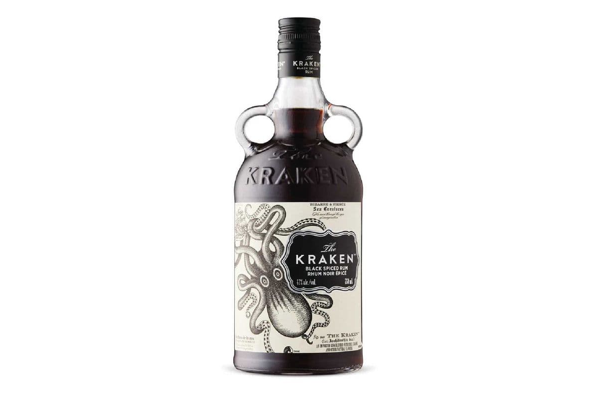 The Kraken Black Spiced Rum-750ml (1 x 750ml)