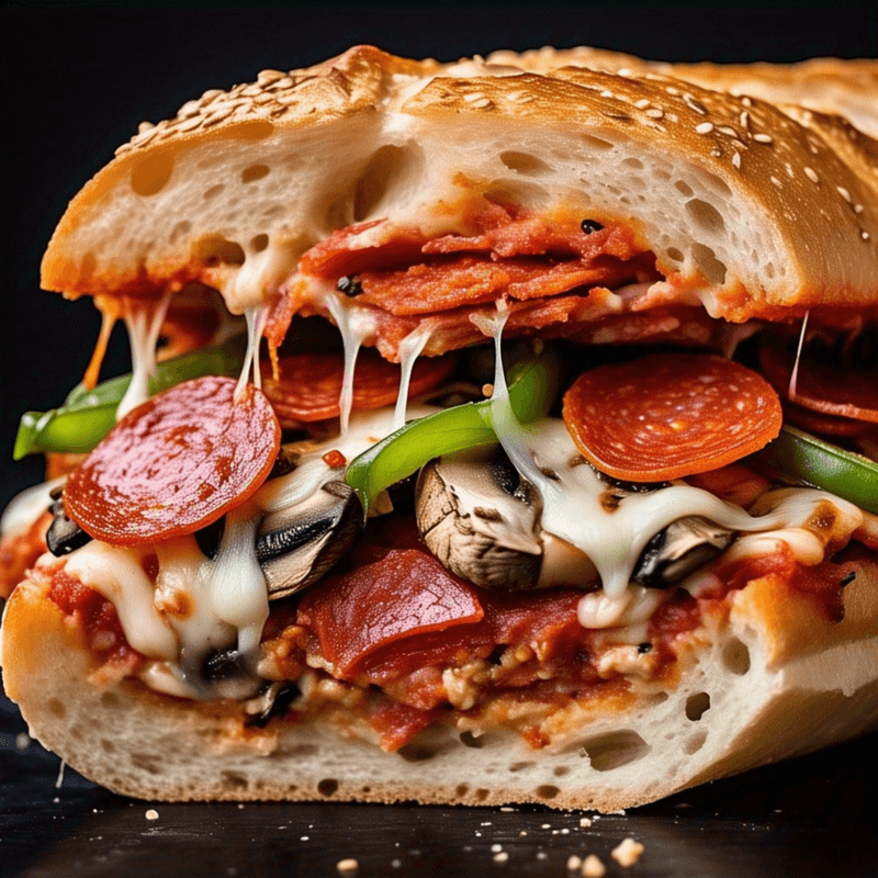 Sub 12" Pizza Farcie / 12" Stuffed Pizza Sub
