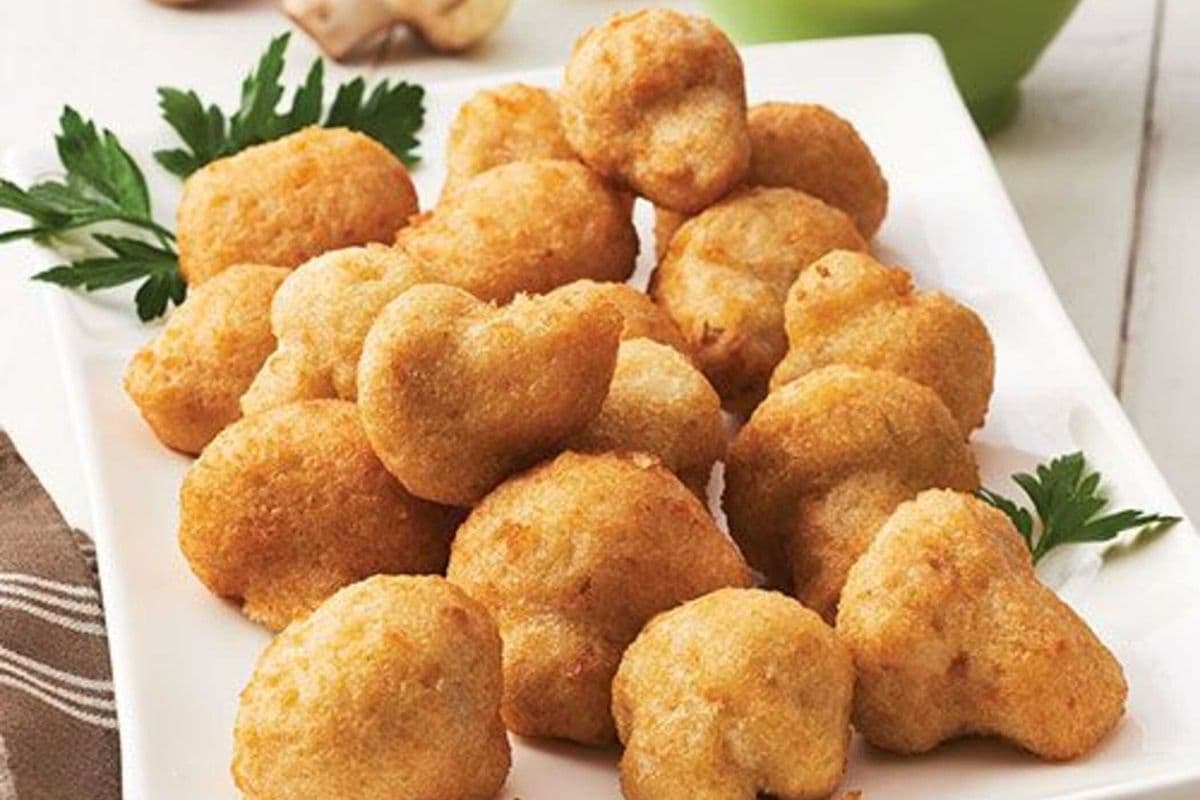 Deep Fried Mushroom Caps (260 Cal)