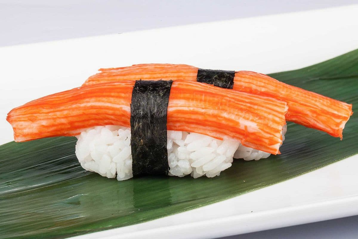 34. Crab Meat Nigiris (2 pcs)