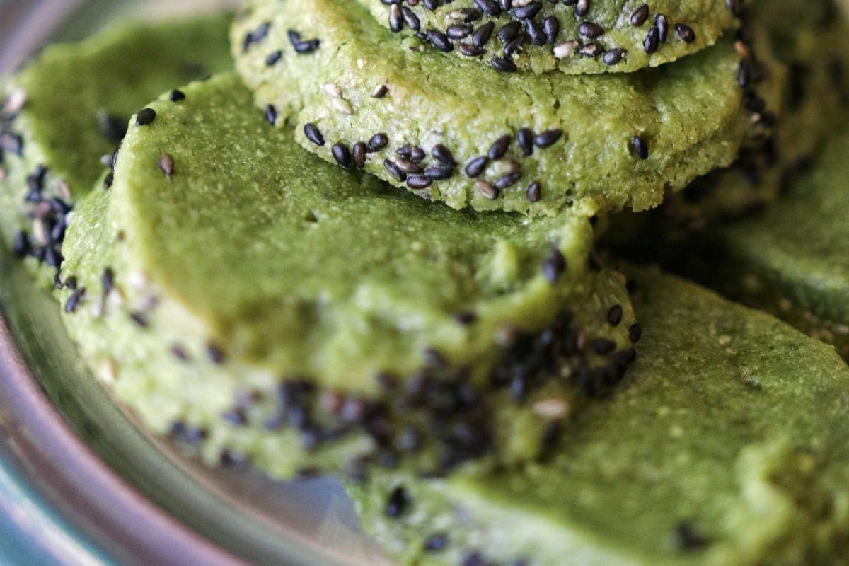 Matcha Black Sesame Shortbread