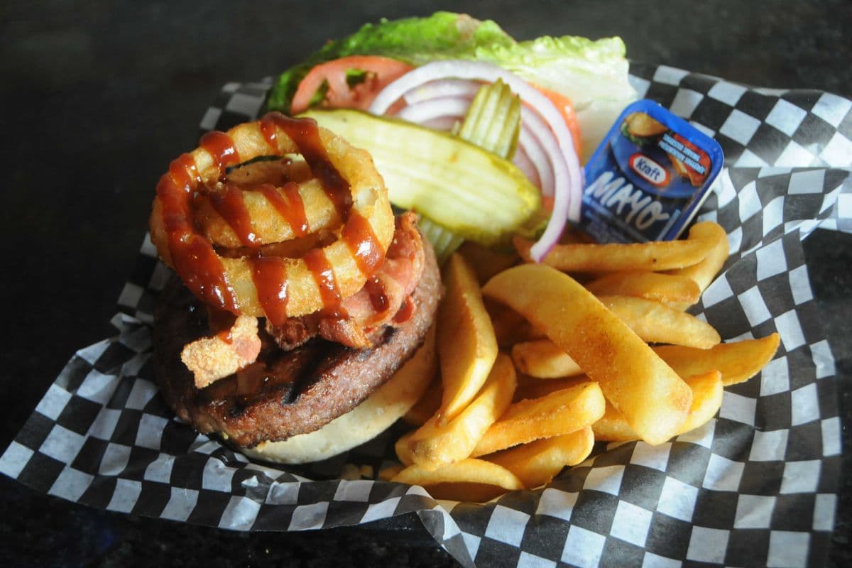 3 Ring Bacon BBQ Burger