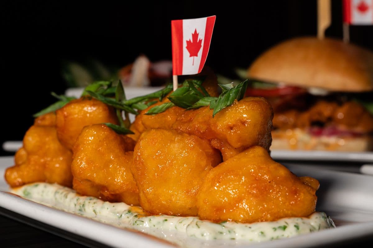Hot Honey Cauliflower Bites