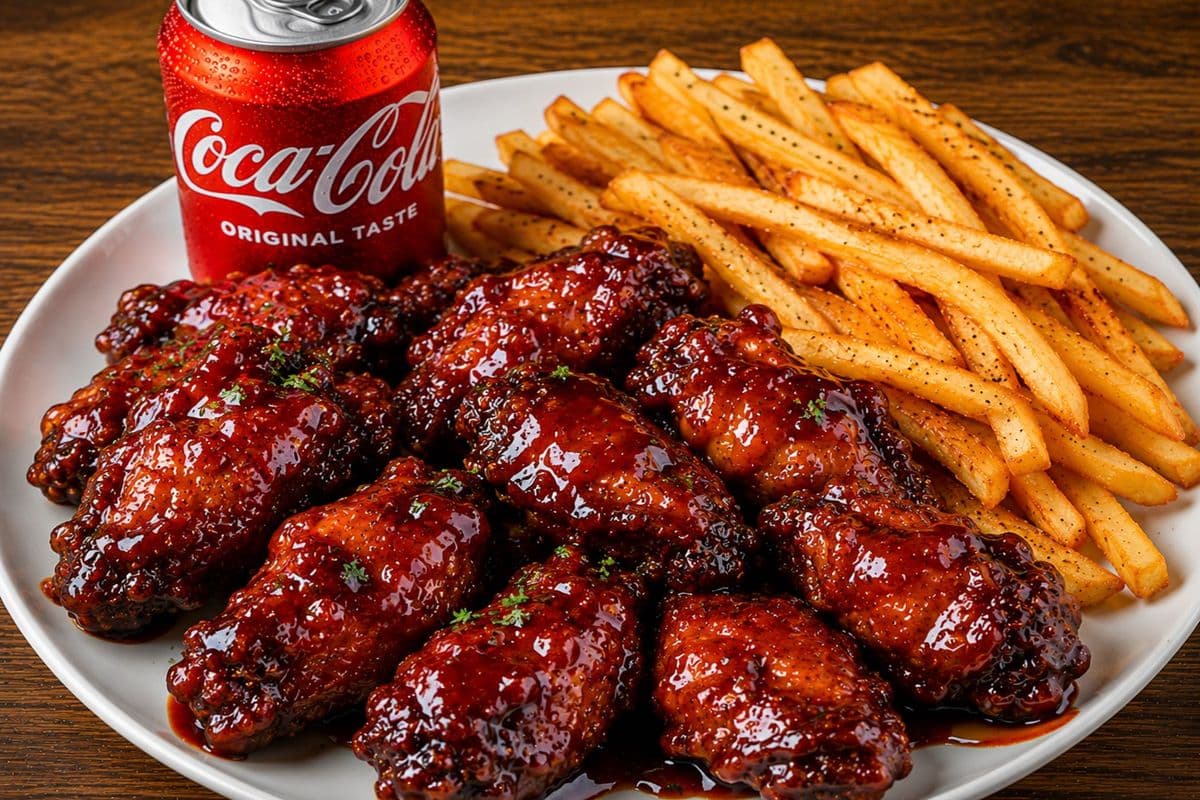 Honey BBQ Wings Meal (10pcs)