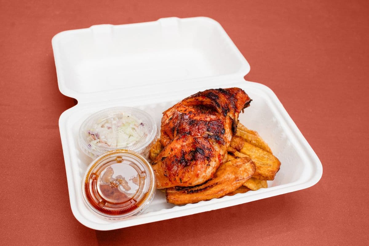¼ Grilled Chicken + Fried Ripe Plantains