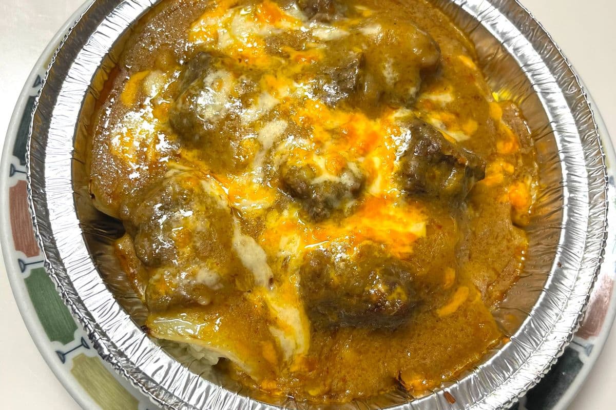 BB - Cheese Baked Beef Stew Curry on Fried Rice 焗 芝 士 咖 喱 牛 腩 飯